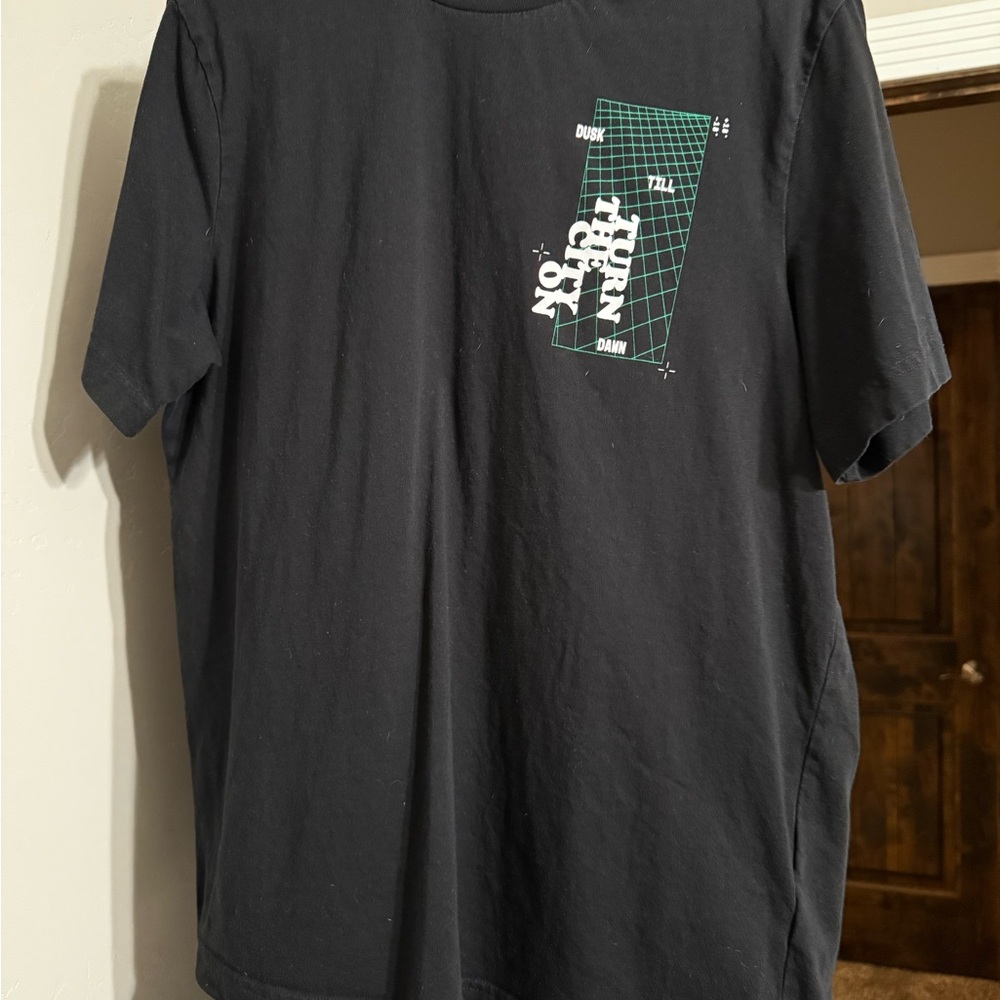H&M Black Short Sleeve Tee Classic Crew Neck